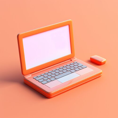 view 3d laptop device with screen keyboard scaled e1719195183758